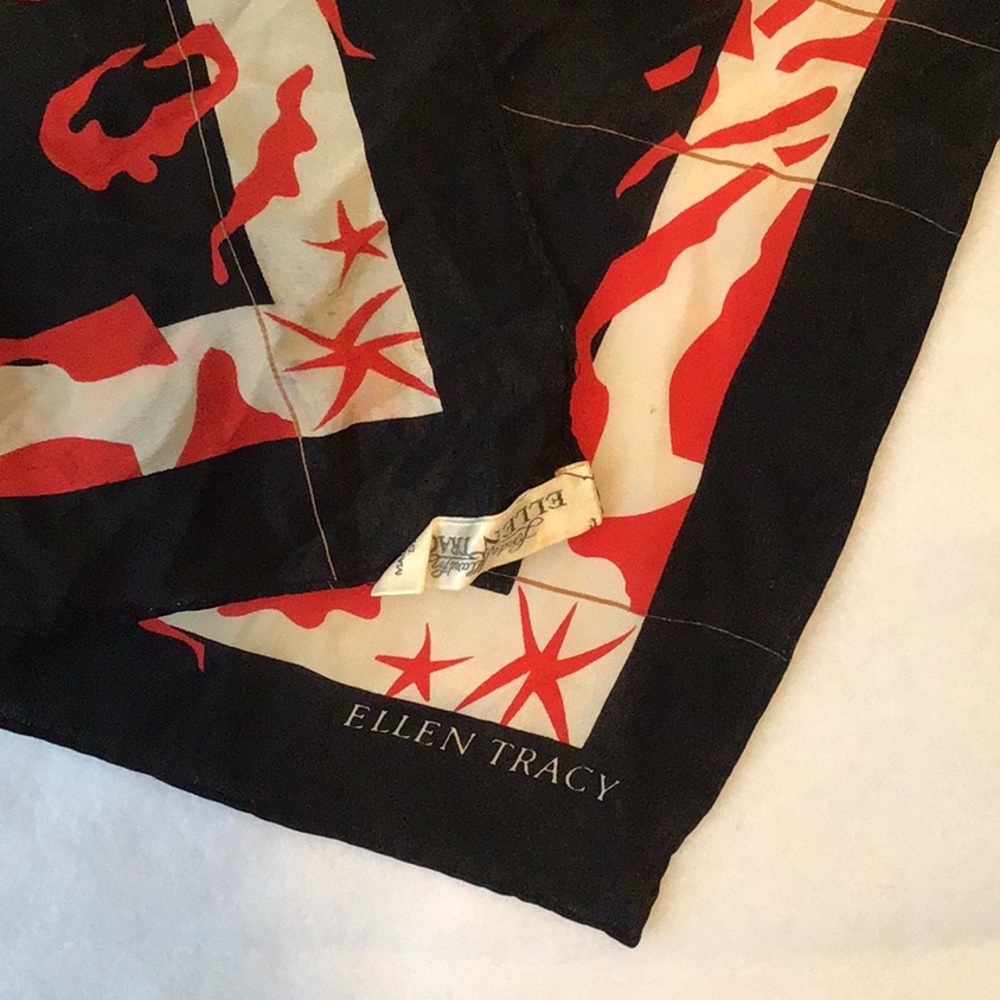 Linda Allard Ellen Tracy Vintage 100% Silk Scarf